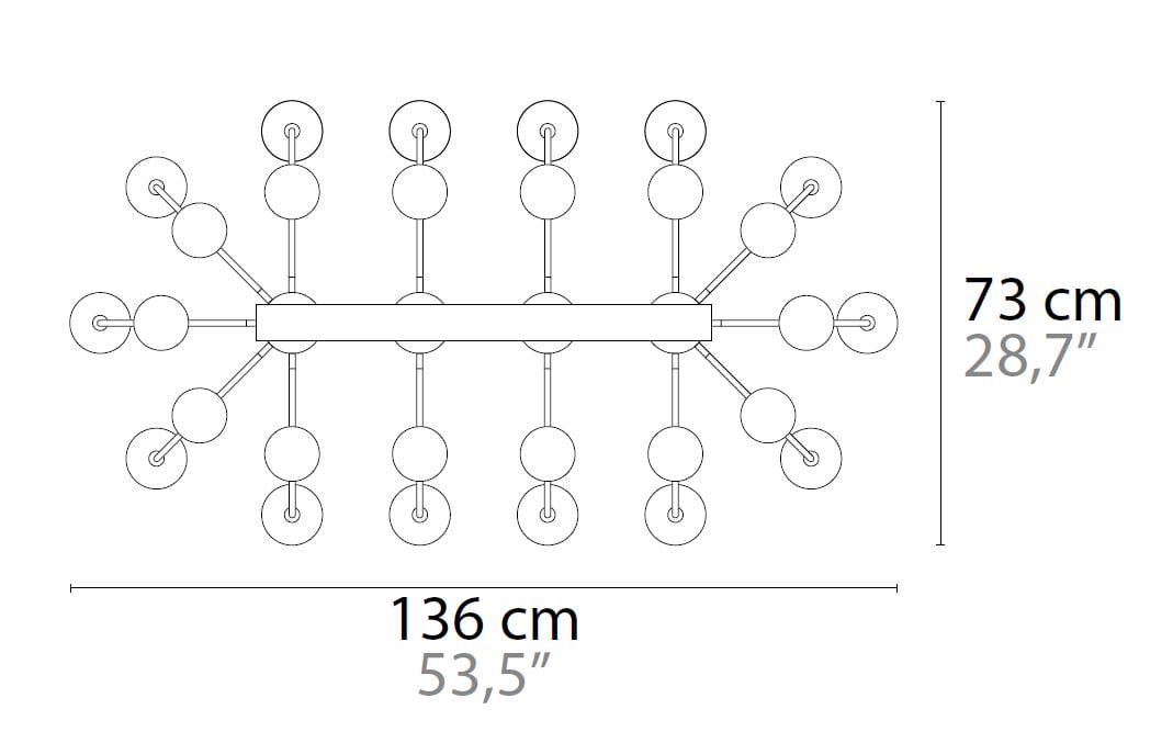 Пескоструйная стеклянная светодиодная люстра ILFARI Penélope ARCH-00083513 - Вид №2