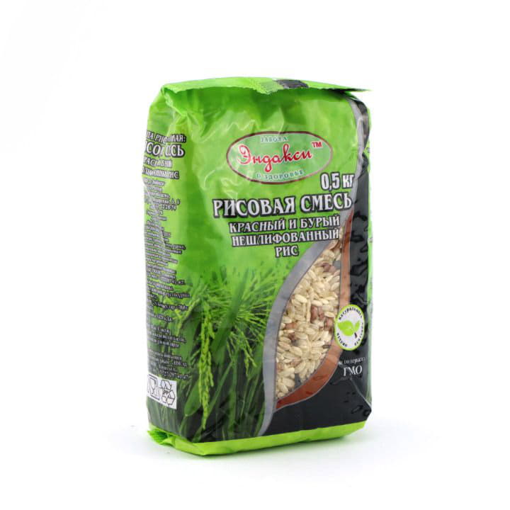 Рисовая смесь Красный и бурый нешлифованный рис Эндакси Santreyd 4574 - Вид №1