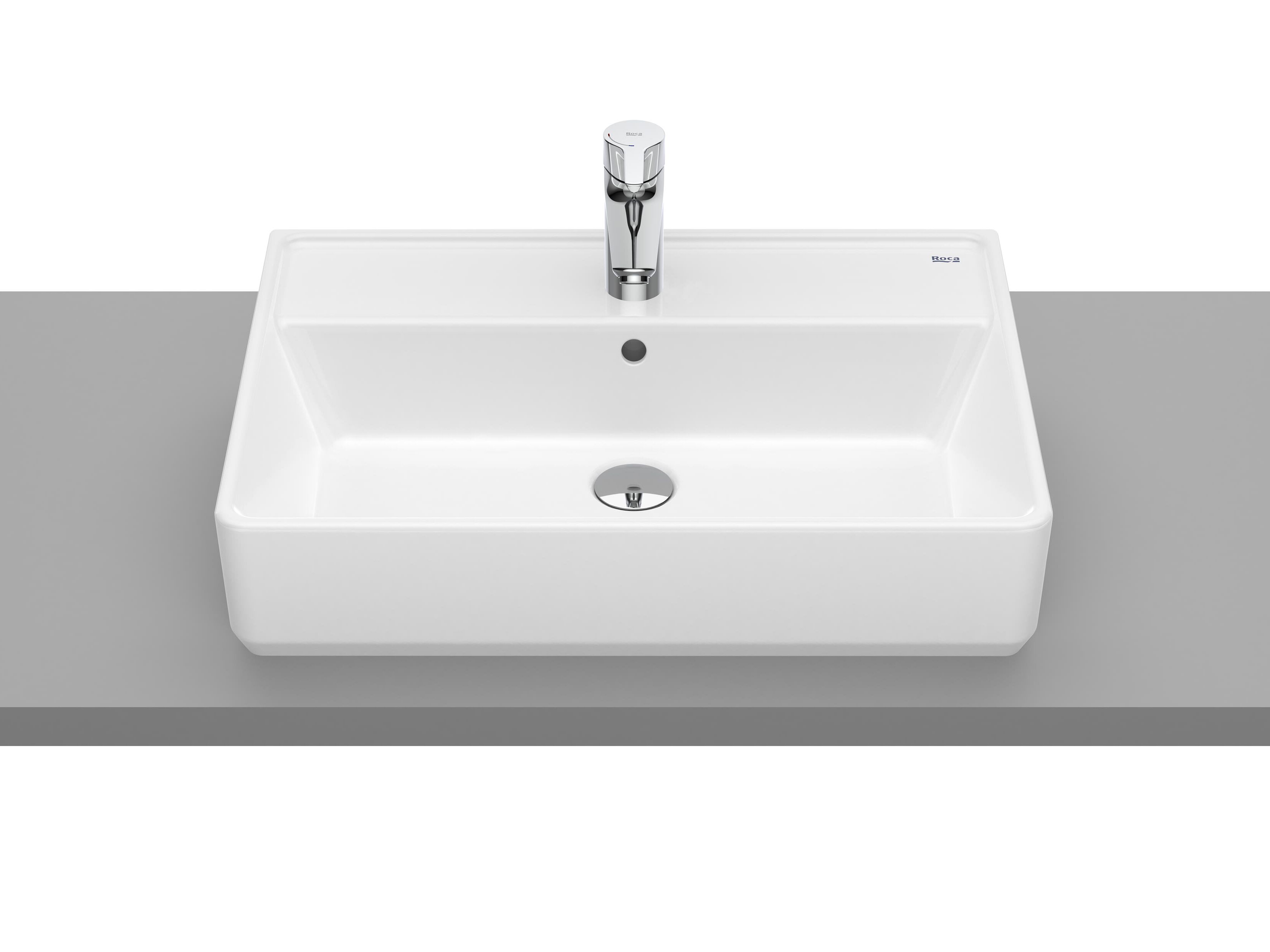 Умывальник с одной столешницей из фарфора Roca The Gap ARCH-00042311