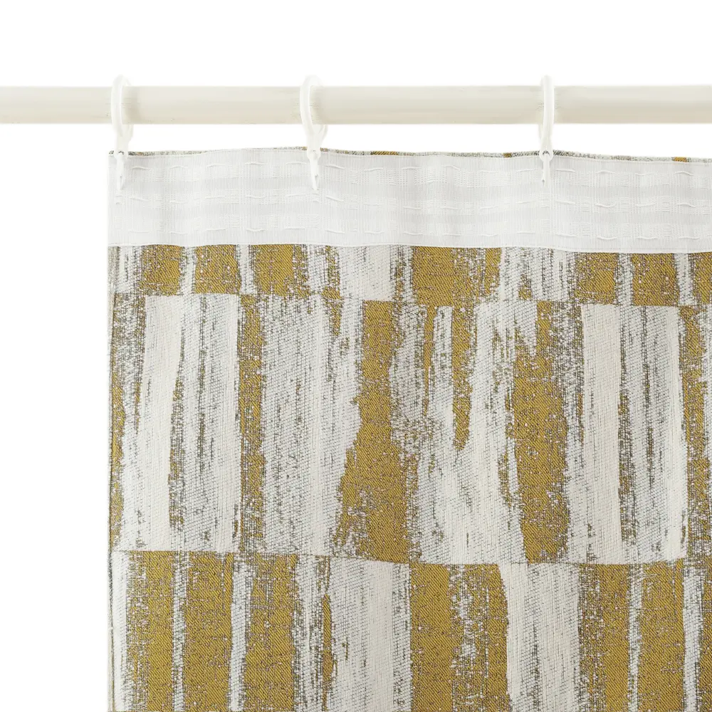 Штора на ленте Inspire Burgos 200x280 см цвет серо-желтый STLM-2128254 - Вид №3