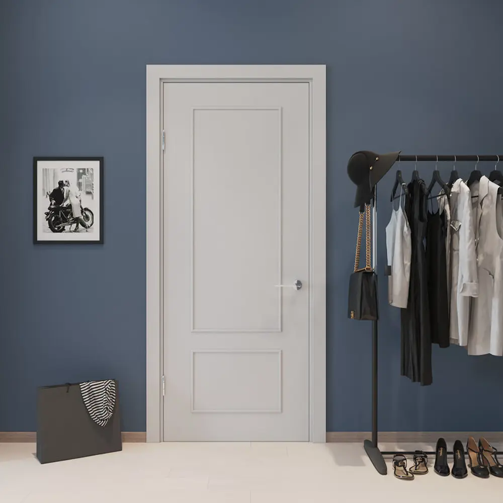 Дверь межкомнатная Классика глухая ламинация цвет белый 60x200 см VERDA STLM-2085970 - Вид №7