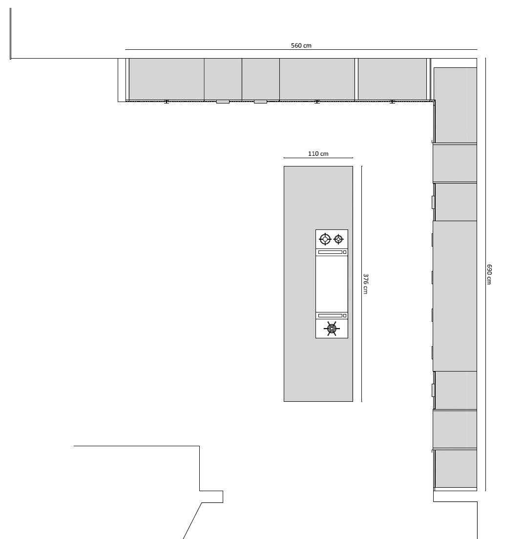 Угловая кухня с островом TM Italia Cucine Miuccia ARCH-00032082 - Вид №10