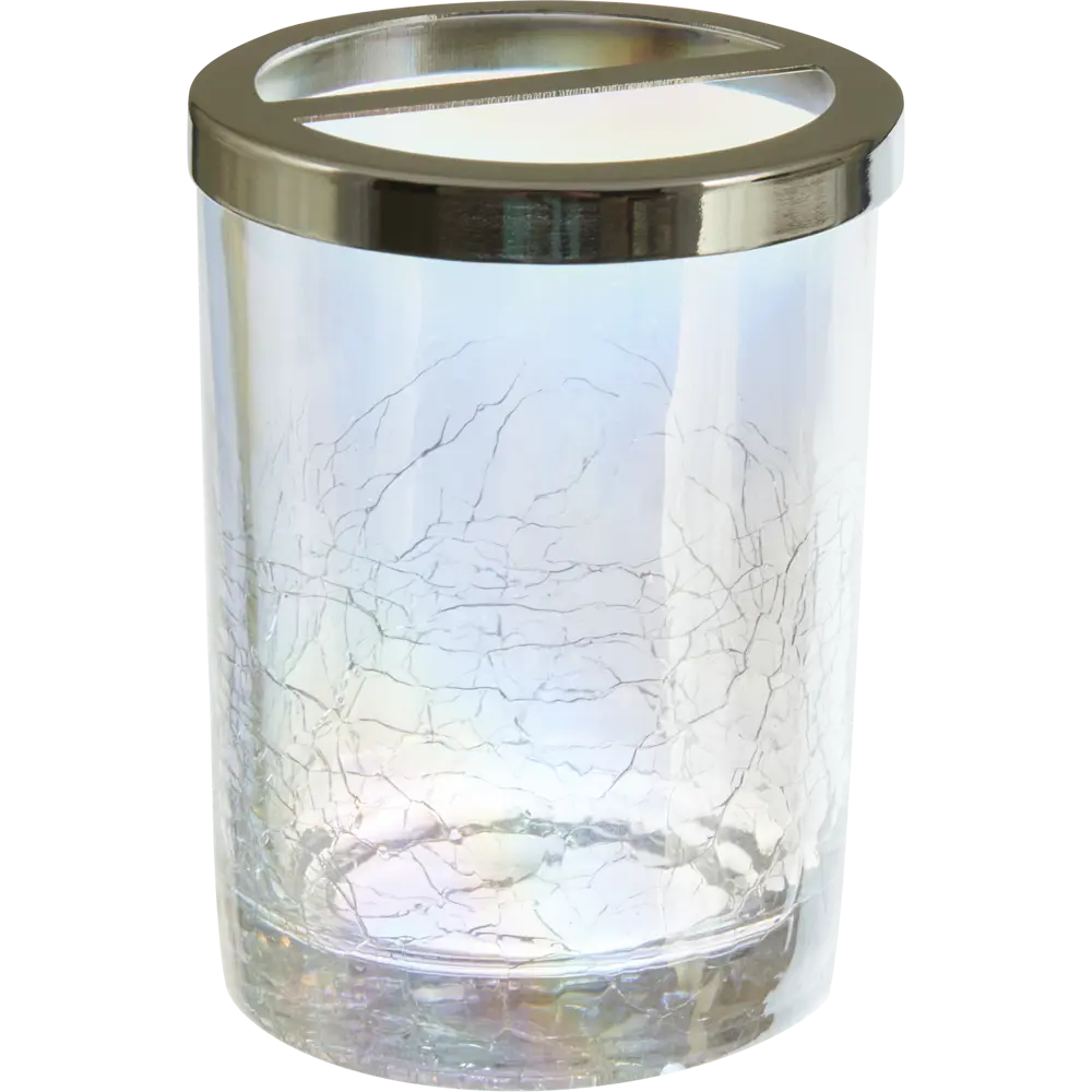 Стакан для зубных щёток Vidage Infranti стекло цвет прозрачный перламутровый STLM-2092993