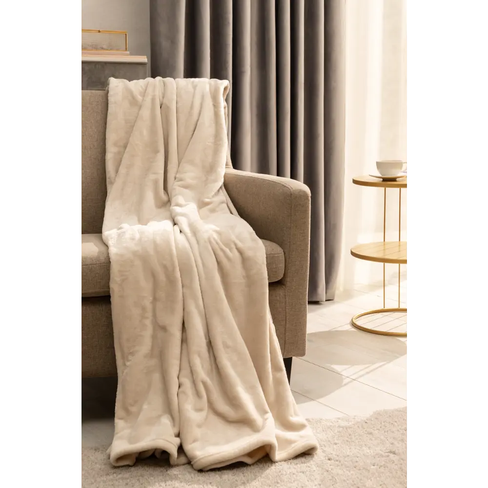 Плед Inspire Flamingo 200x220 см микрофибра цвет айвори STLM-2199841 - Вид №3