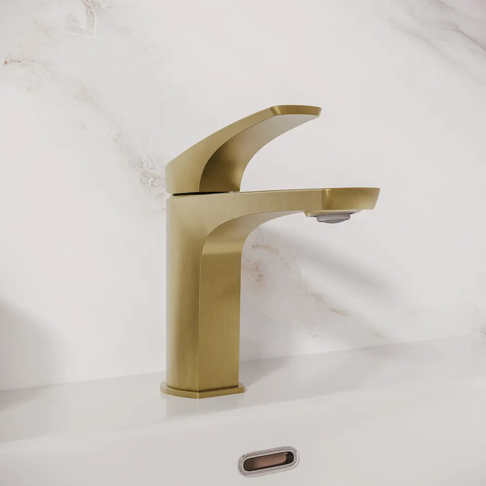 Смеситель для раковины Iddis Lahta LAHMG00i01 однорычажный цвет золото STLM-2029116 - Вид №1