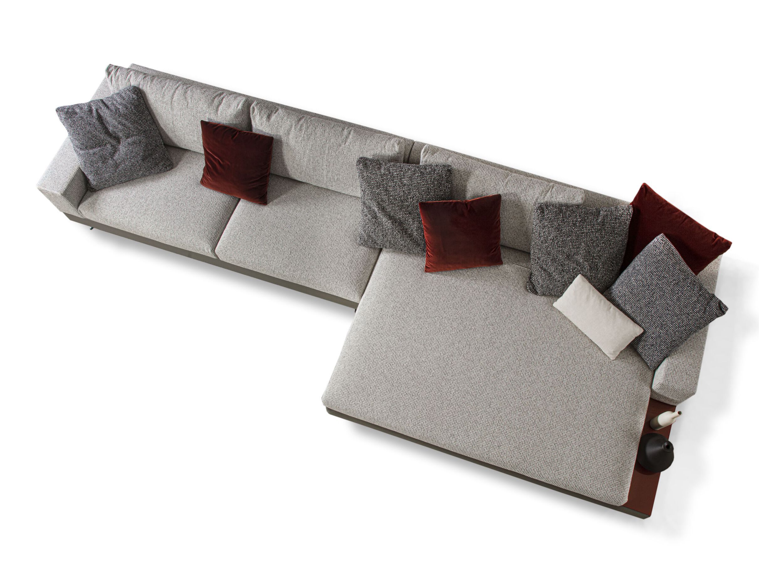 4-местный тканевый диван с полуостровом GRUPPO FOX день Фокса ARCH-00105595