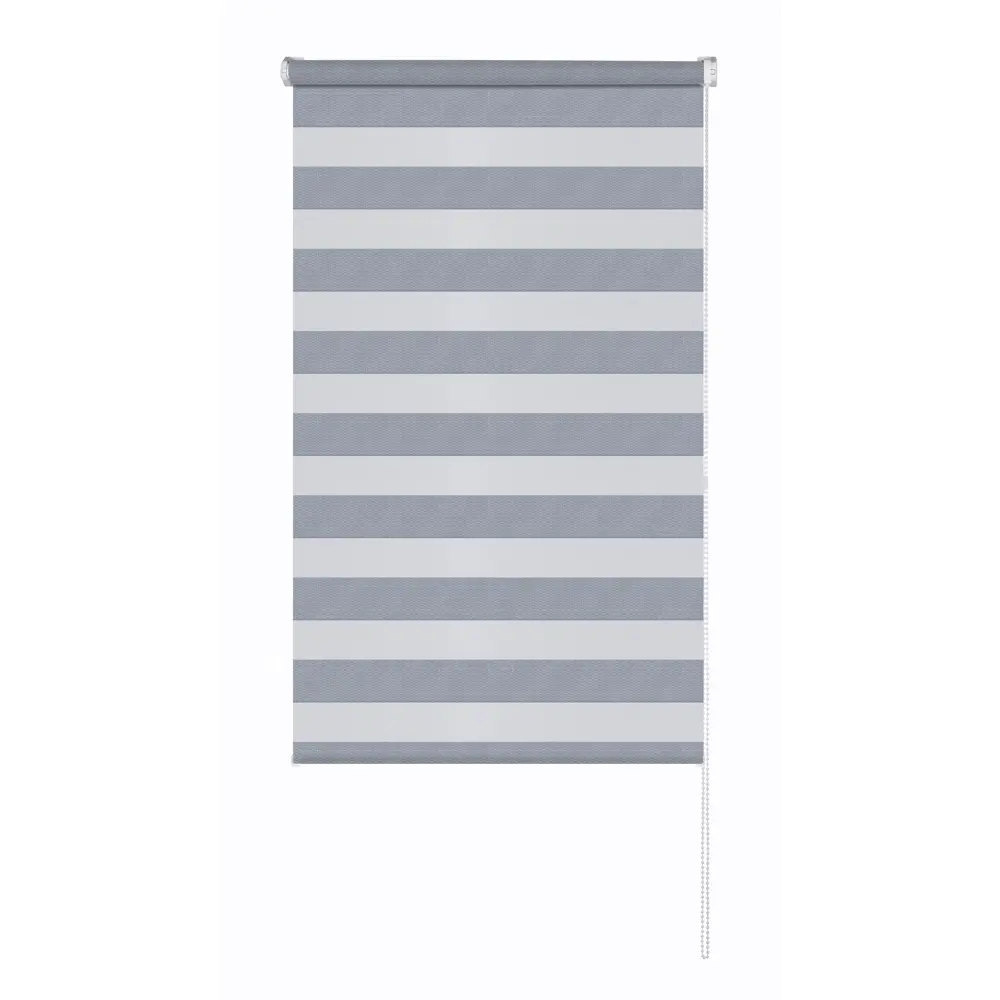 Рулонная штора день-ночь MIAMOZA Сиберия 70×160 см серая 89411442 STLM-1570105