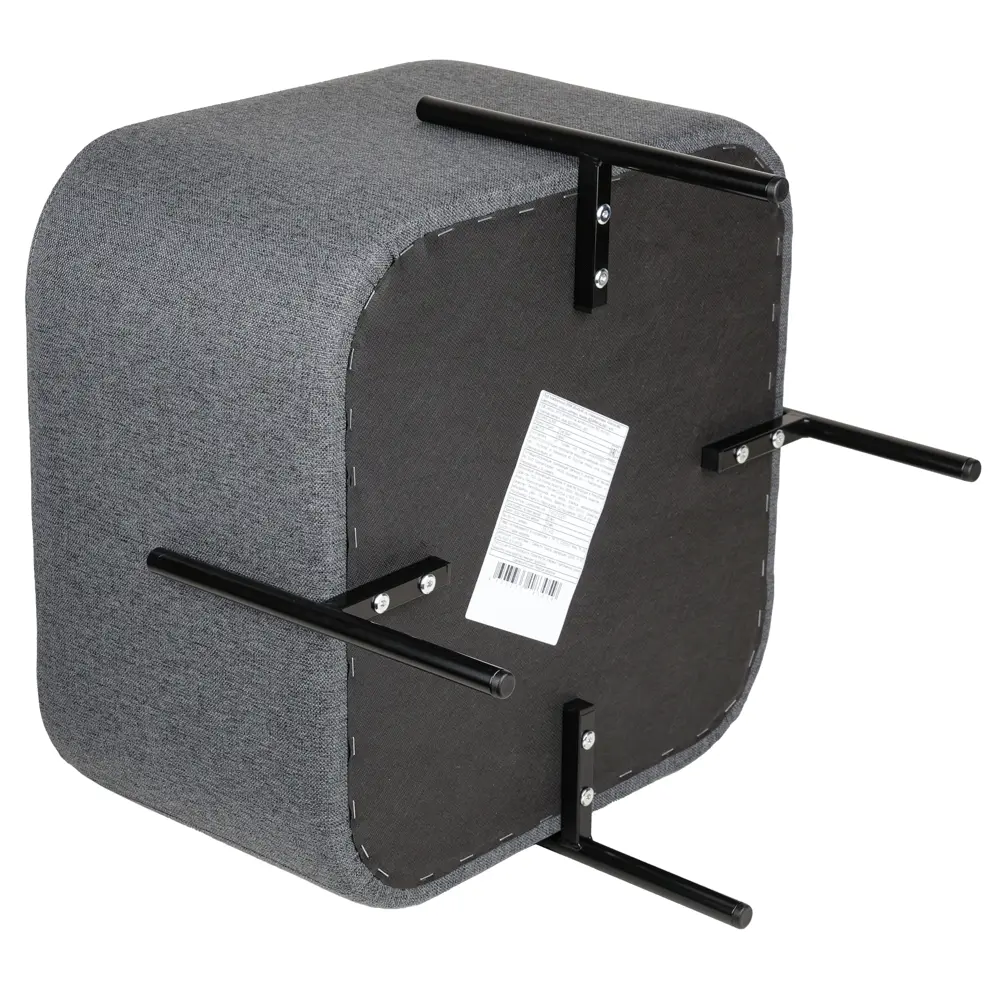 Пуф на ножках рогожка Эрик серый 45x42 см Santreyd STLM-2196521 - Вид №5