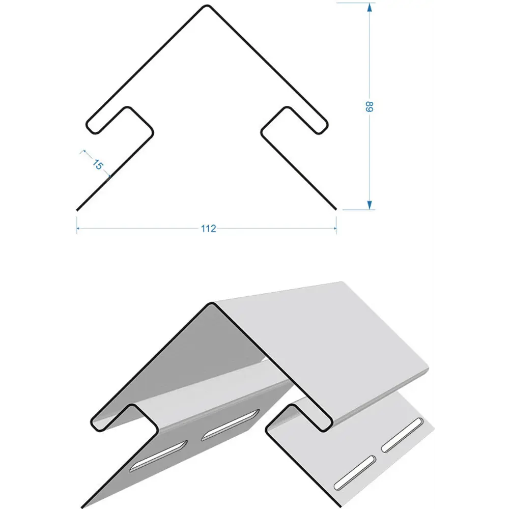 Наружный угол DÖCKE Dacha для сайдинга 3 метра цвет дуб 82620793 STLM-1019465 - Вид №1