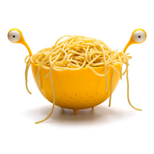 OT872 Дуршлаг spaghetti monster желтый OTOTO