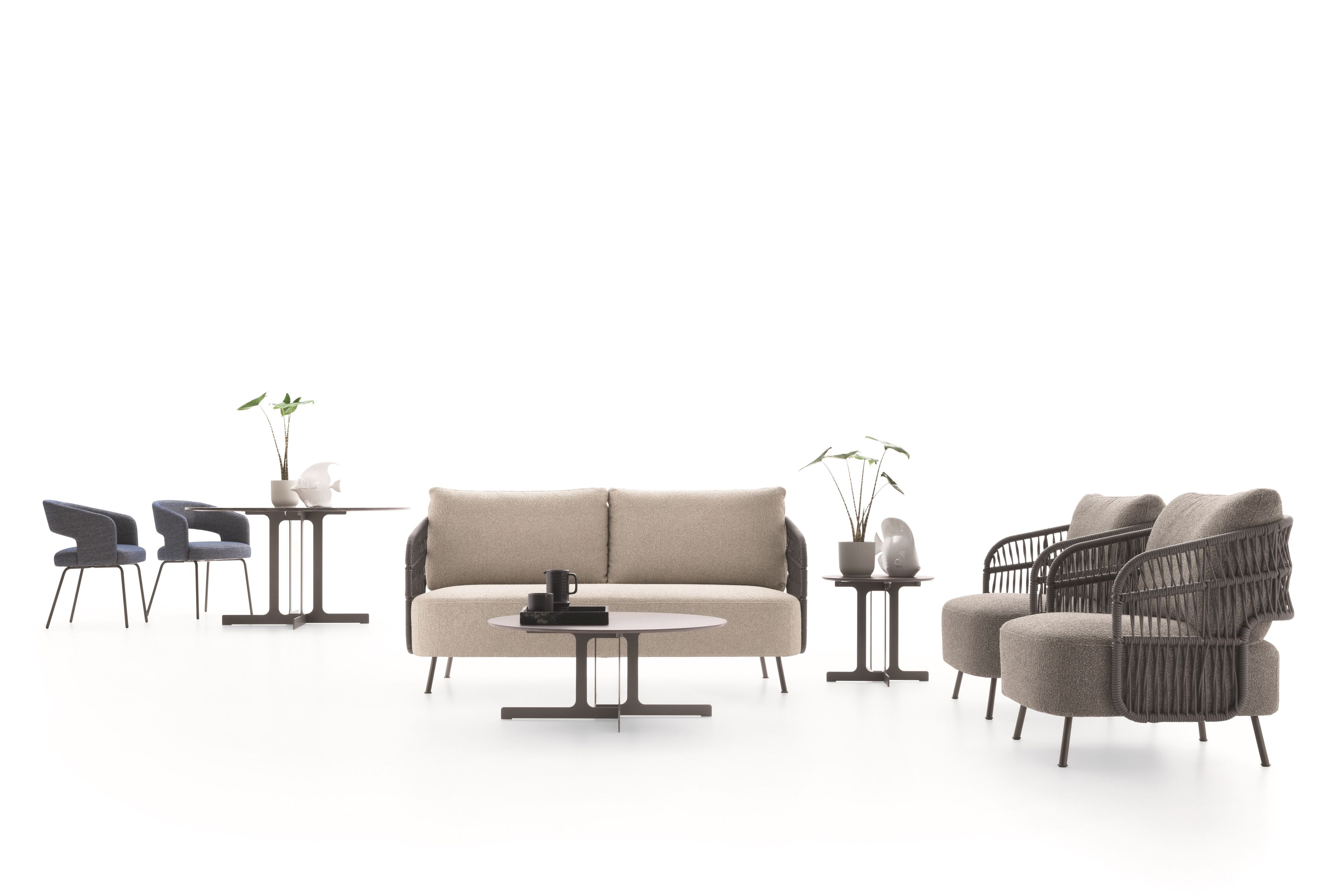 2-местный тканевый садовый диван Ditre Italia 356 ARCH-00095189 - Вид №1