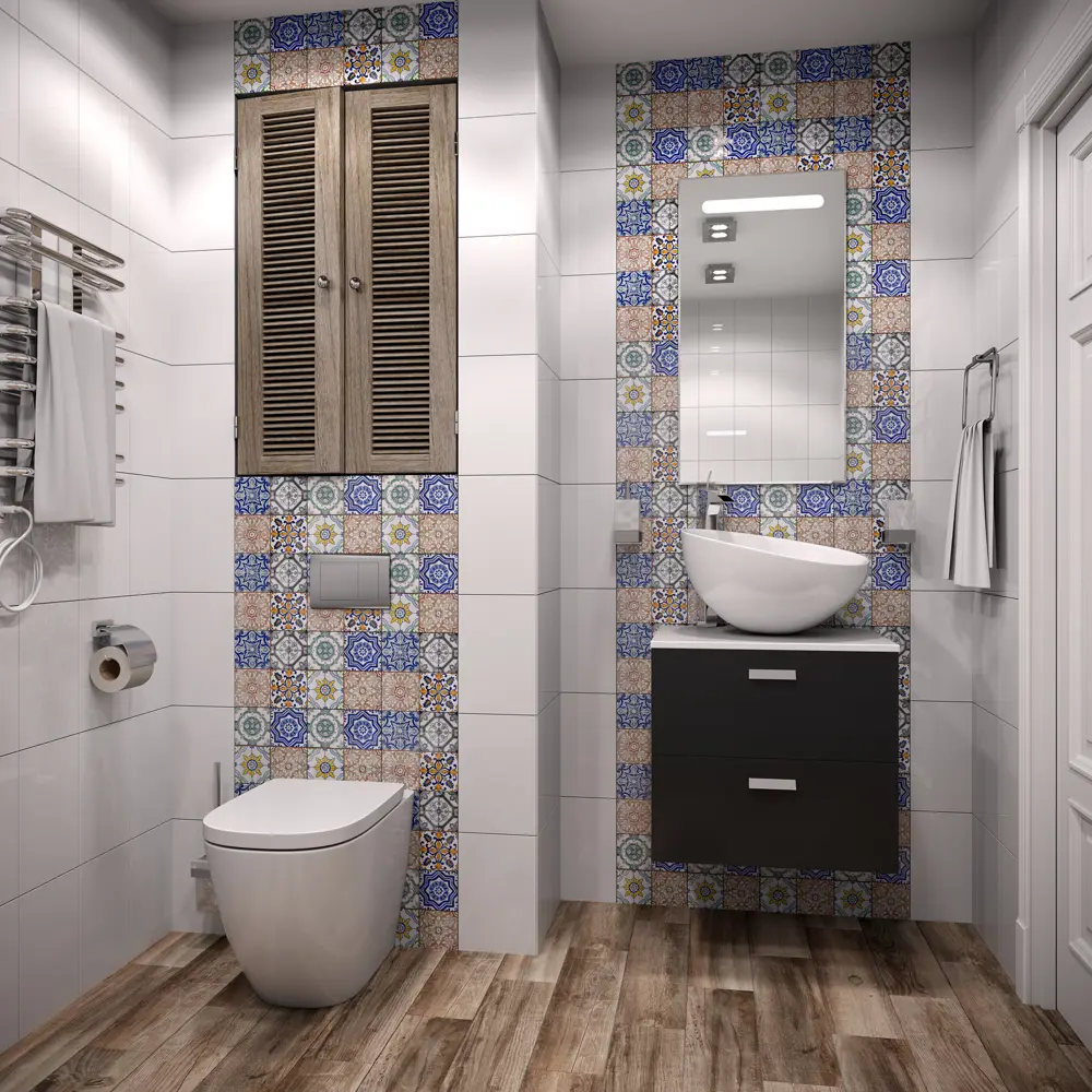 Плитка настенная Unitile Portello 20x20 см 1 м² цвет бежевый STLM-2049494 - Вид №4