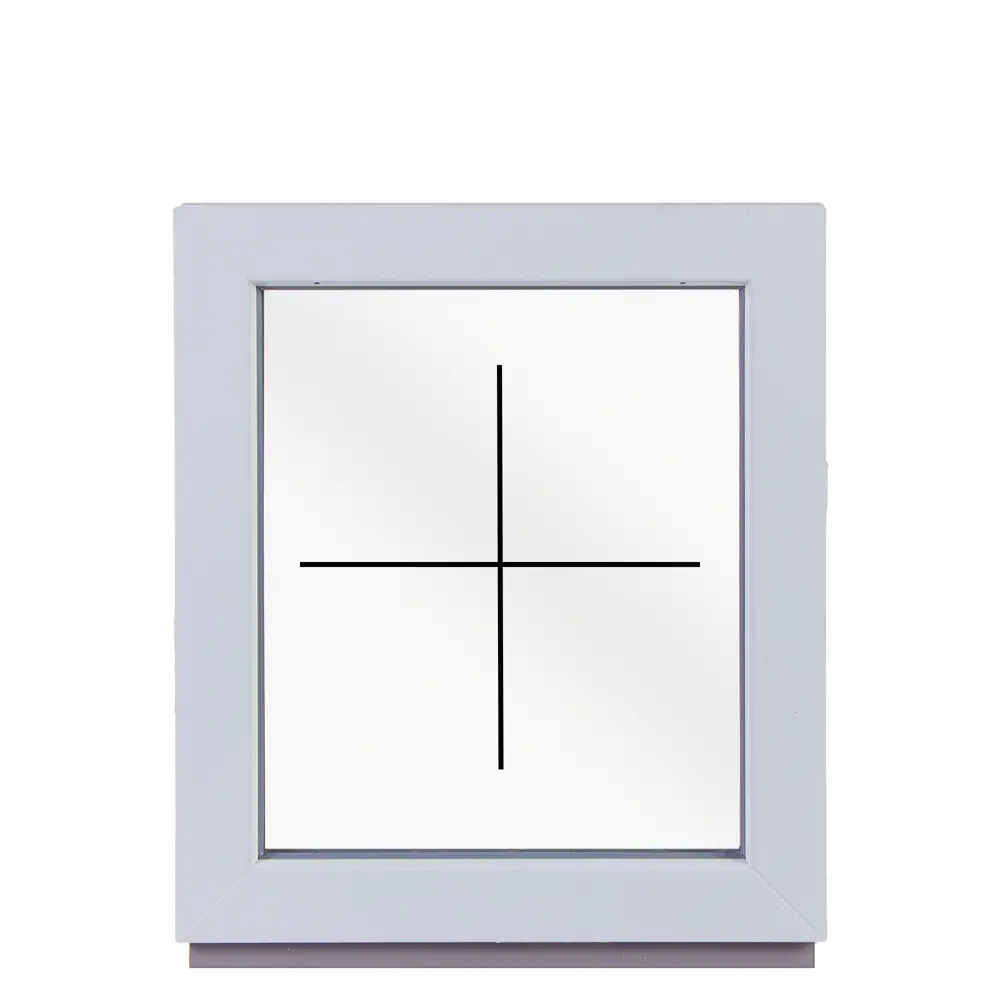 Пластиковое окно ПВХ Rehau 60x50 мм (ВxШ) однокамерный стеклопакет белый (с двух сторон) STLM-2025458