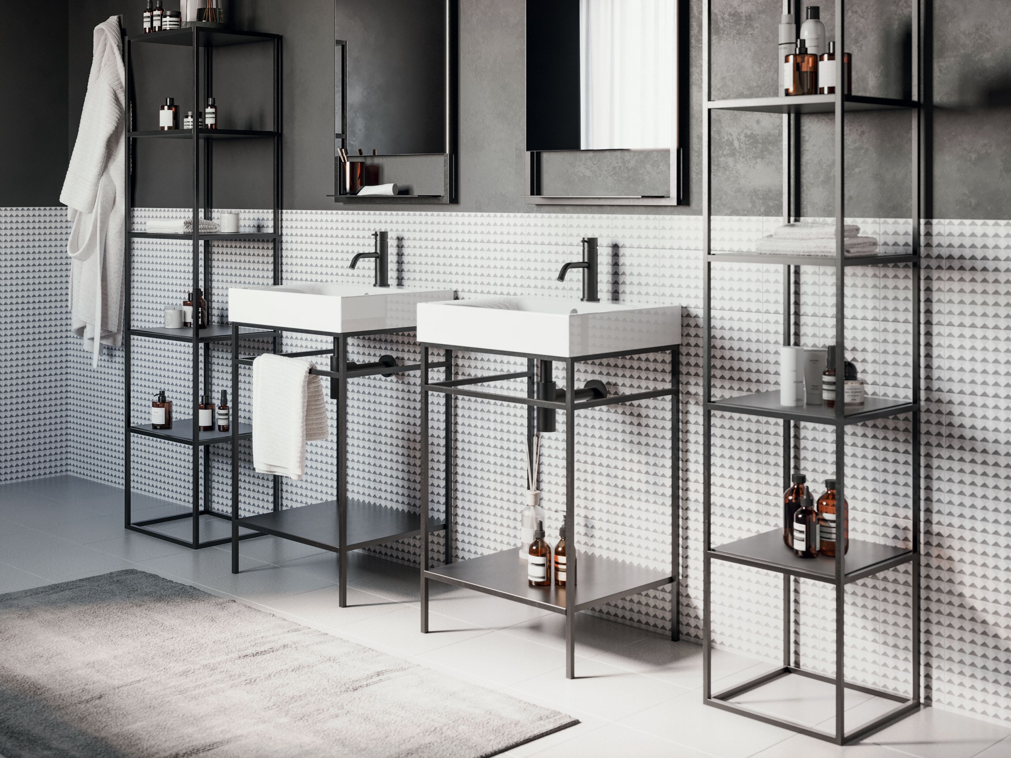 Напольная раковина из нержавеющей стали со встроенным умывальником COLAVENE Cento ARCH-00061006