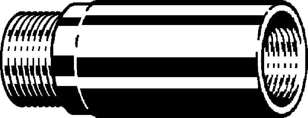 357 269 Модель 3525 Трубопроводные системы  Бронзовые резьбовые фитинги  Изделия из бронзы  Ниппели, переходы, удлинители Santreyd  - Вид №1