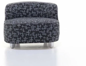 Gervasoni Кресло из ткани с подлокотниками More