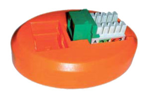 15879148 Площадка для заделки модулей серии KJ2 KJ2-PS-OR 80х60 мм, цвет оранжевый 281782 Hyperline