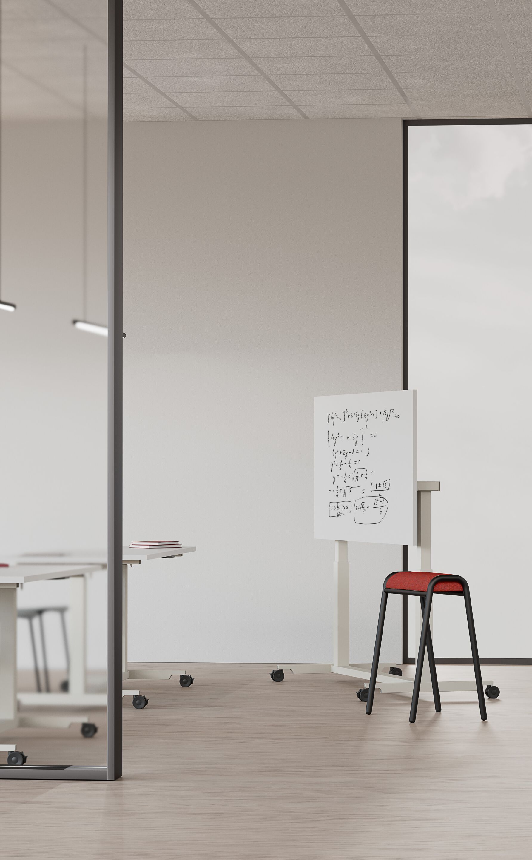 Стол для совещаний на колесиках с откидным верхом IBEBI Rise ARCH-00091709 - Вид №1