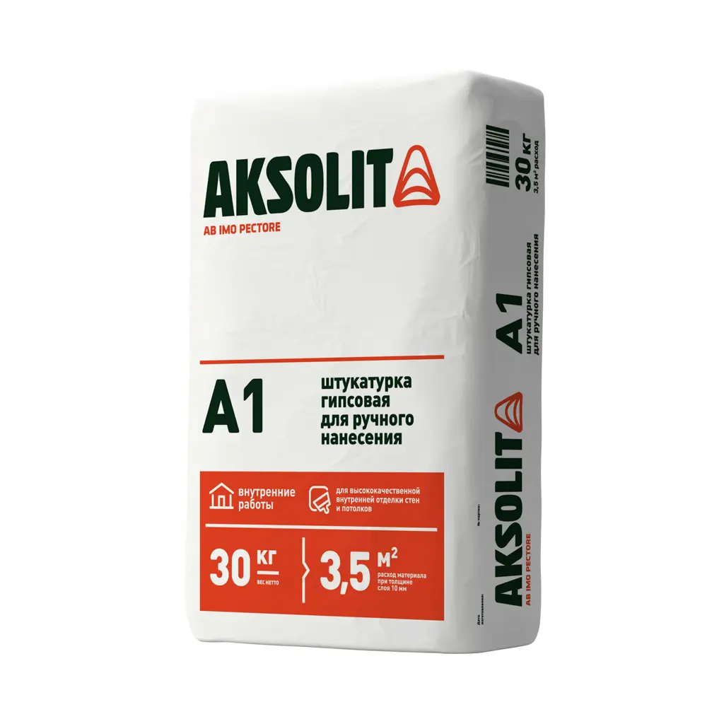 Штукатурка гипсовая А1 30 кг AKSOLIT STLM-2045679
