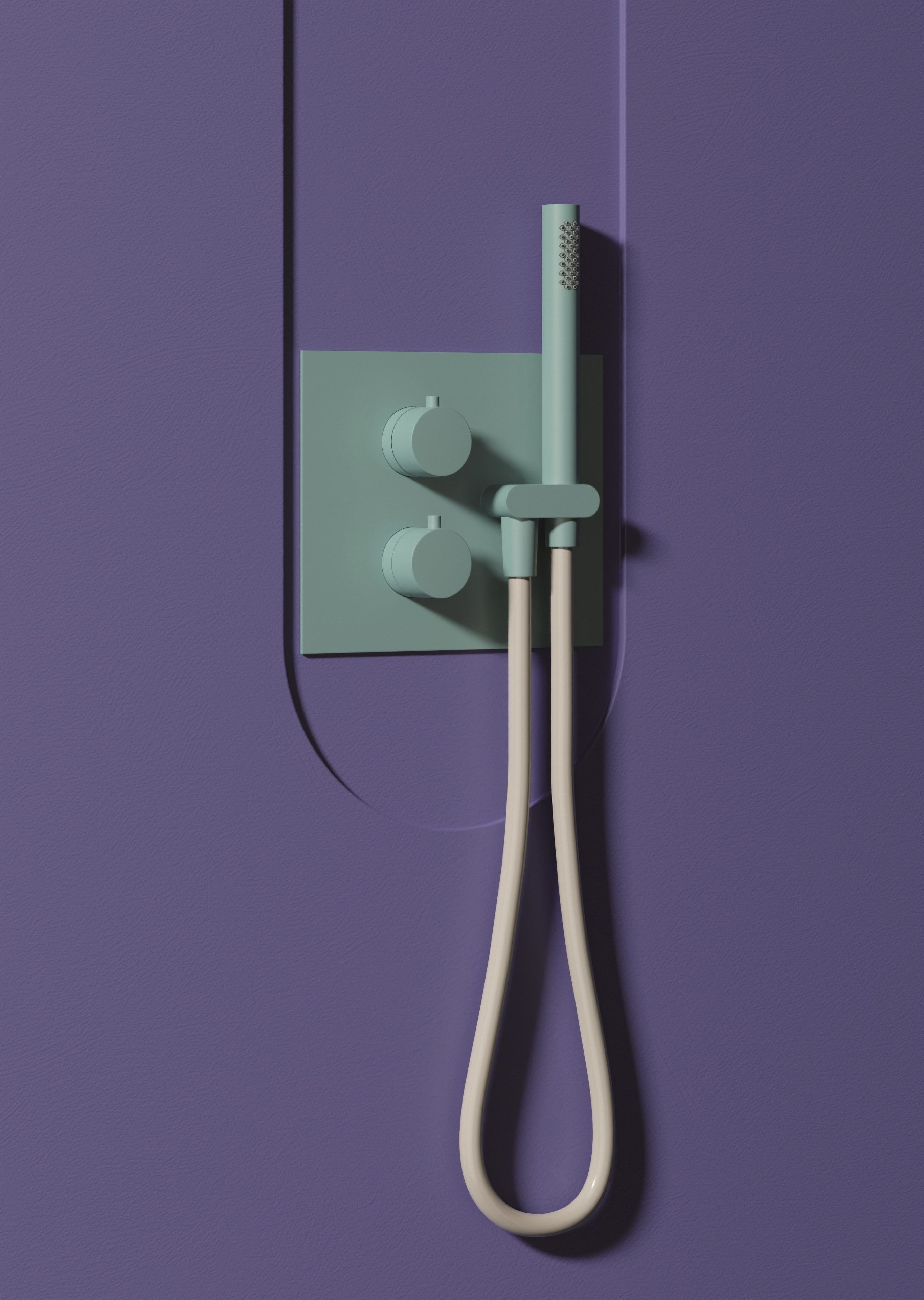 Встраиваемый термостатический смеситель для душа с ручным душем CARIMALI ilTondo ARCH-00067793 - Вид №1