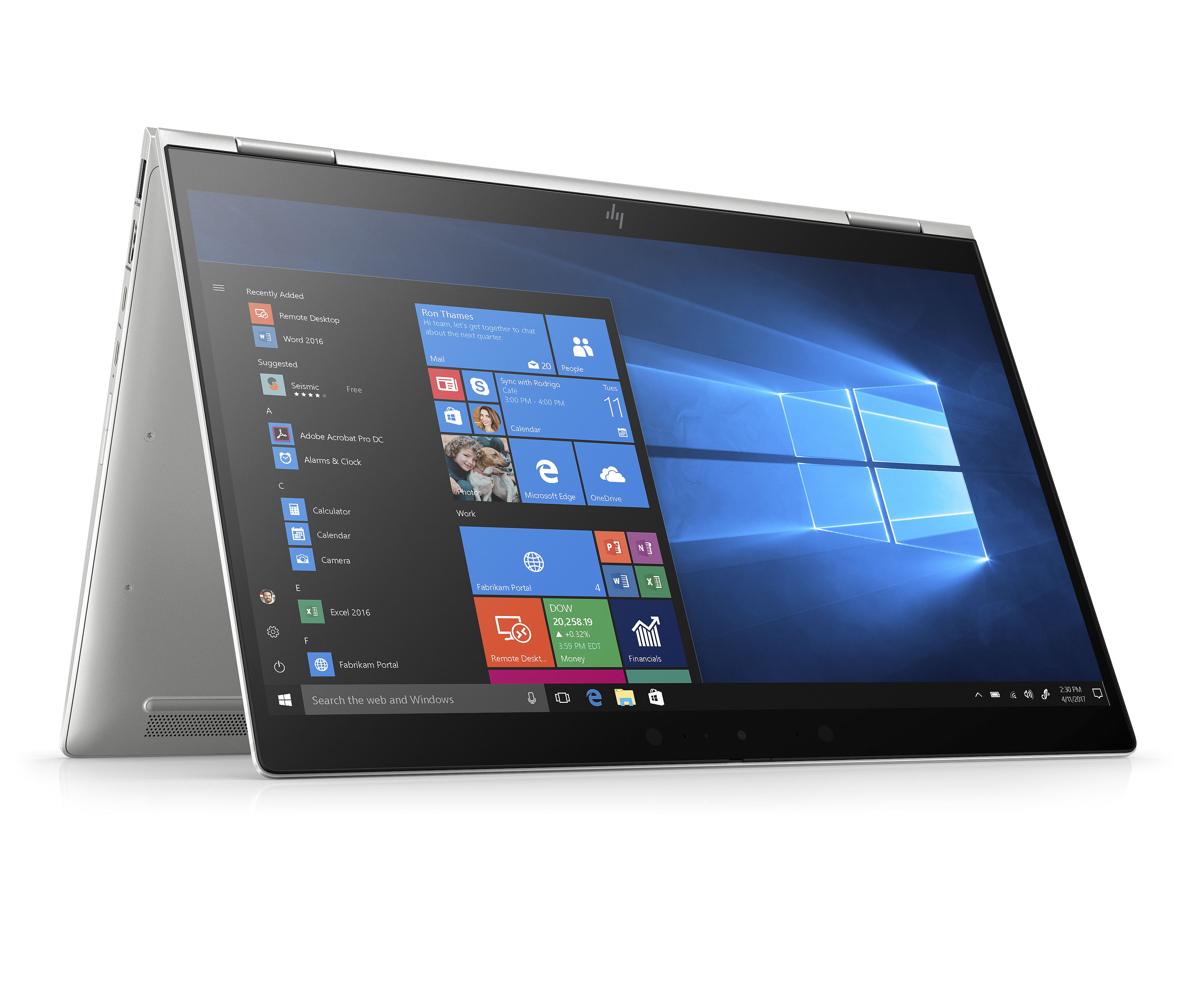 7KP91EA#ACB elitebook x360 1040 g6 14"(1920x1080)/touch/intel core i5 8265u(1.6ghz)/8192mb/256ssdgb/nodvd/int:intel hd graphics 620/67whr/war 3y/1.35kg/metallic grey/w10pro + 1000 nit sure view, no pen HP Santreyd  - Вид №7