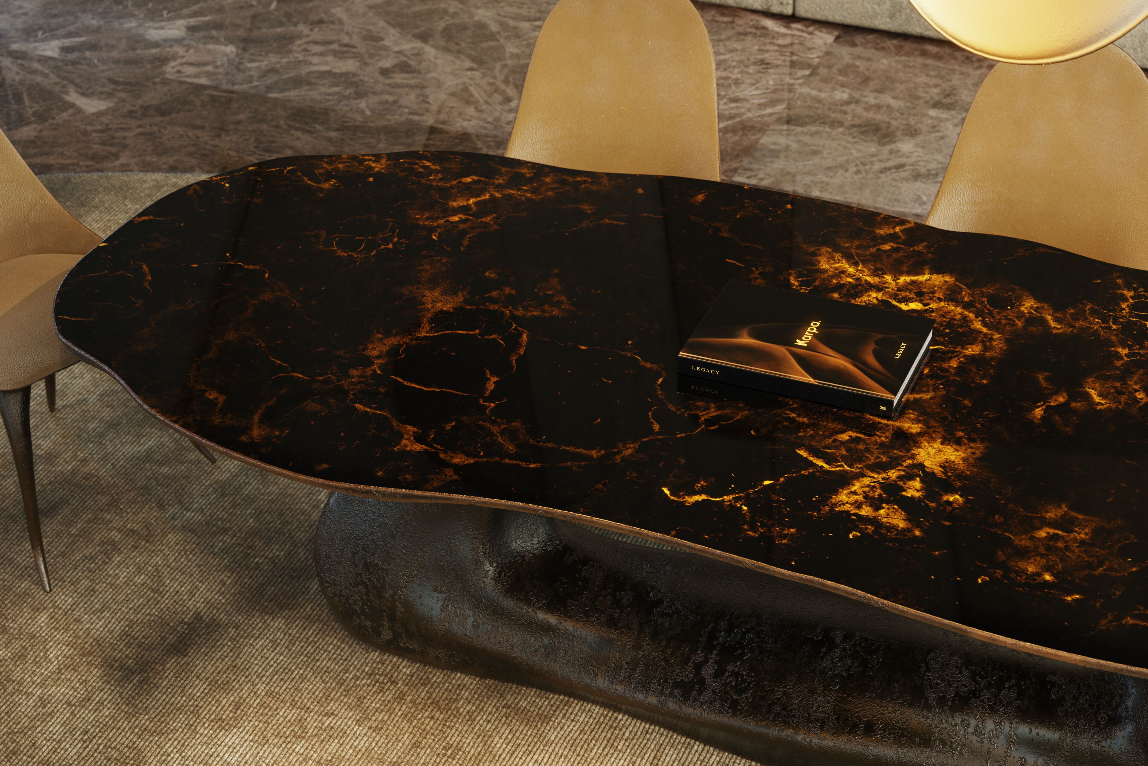 Обеденный стол из дерева и стекловолокна KARPA SIGMA K1102 ARCH-00096509 - Вид №3