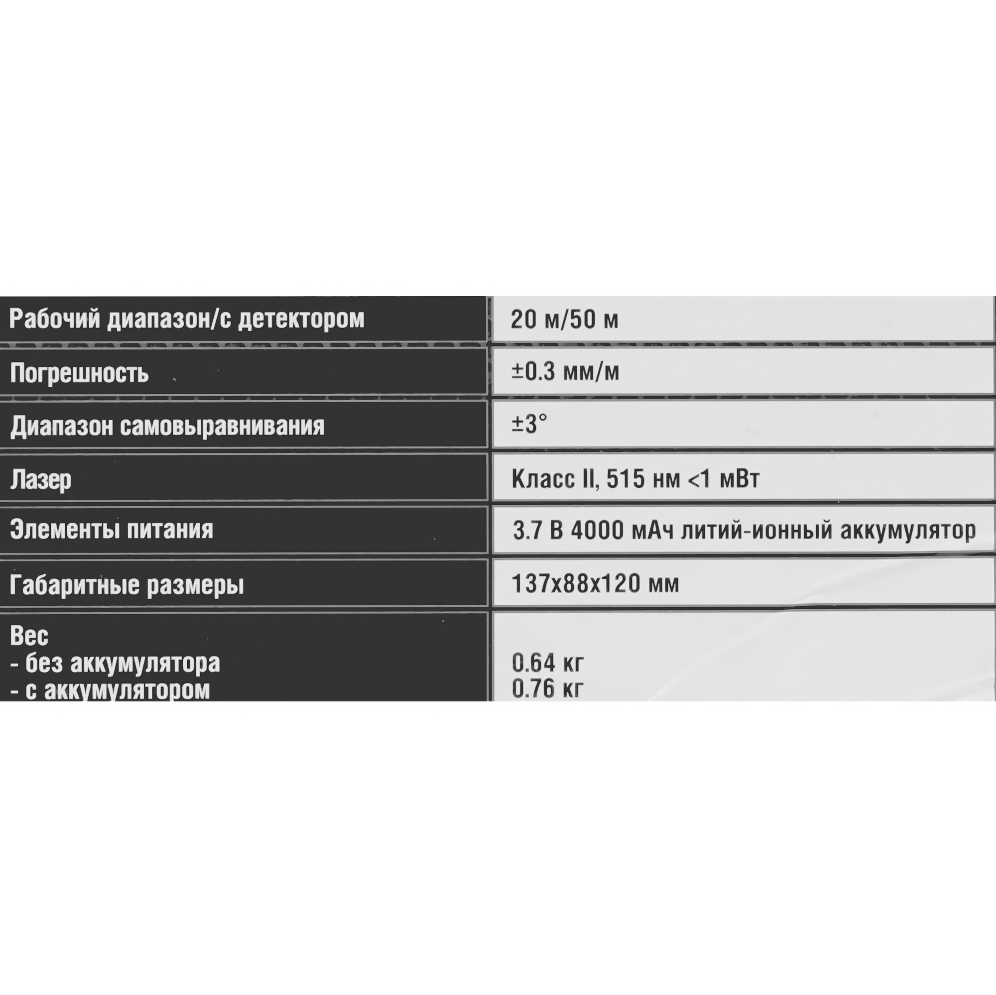 Лазерный нивелир INFINITER 1-2-296 9111000 STDN-0065224 - Вид №9