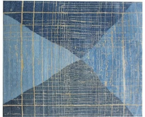 Arte di tappeti Прямоугольный коврик ручной работы с геометрическими мотивами Lan 35151