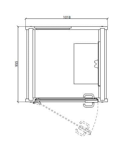 Одноместный акустическая офисная кабина IMPACT ACOUSTIC® CHATPOD 185 ARCH-00151807 - Вид №3