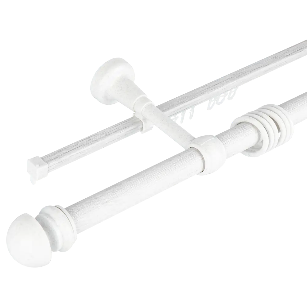 Карниз с шиной Санторини 160 см пластик РУССКИЕ КАРНИЗЫ STLM-2209386