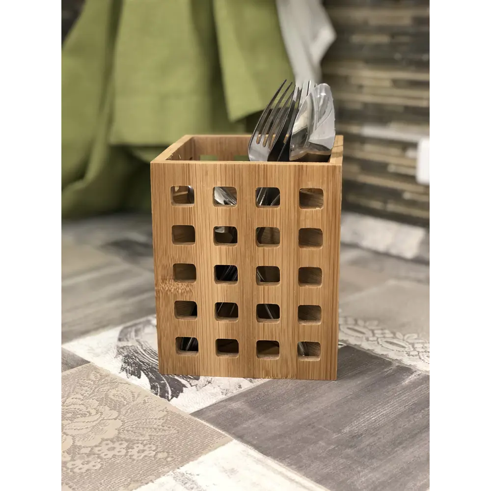 Подставка для приборов BAO 12x12x14 см бамбук 18581421 STLM-2151699 Santreyd  - Вид №6