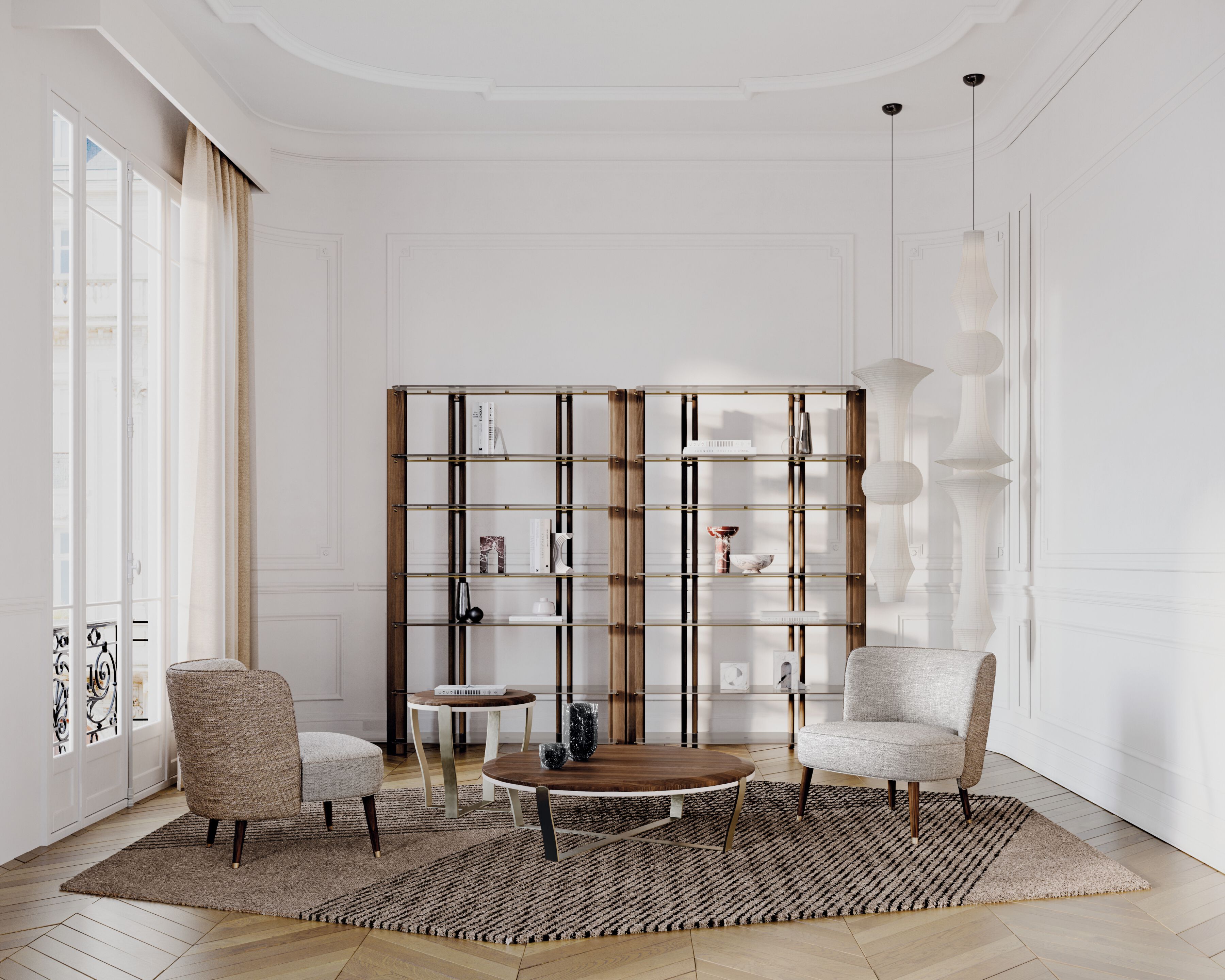 Высокий стол из металла и дерева Capital Collection Aristo ARCH-00060331 - Вид №1