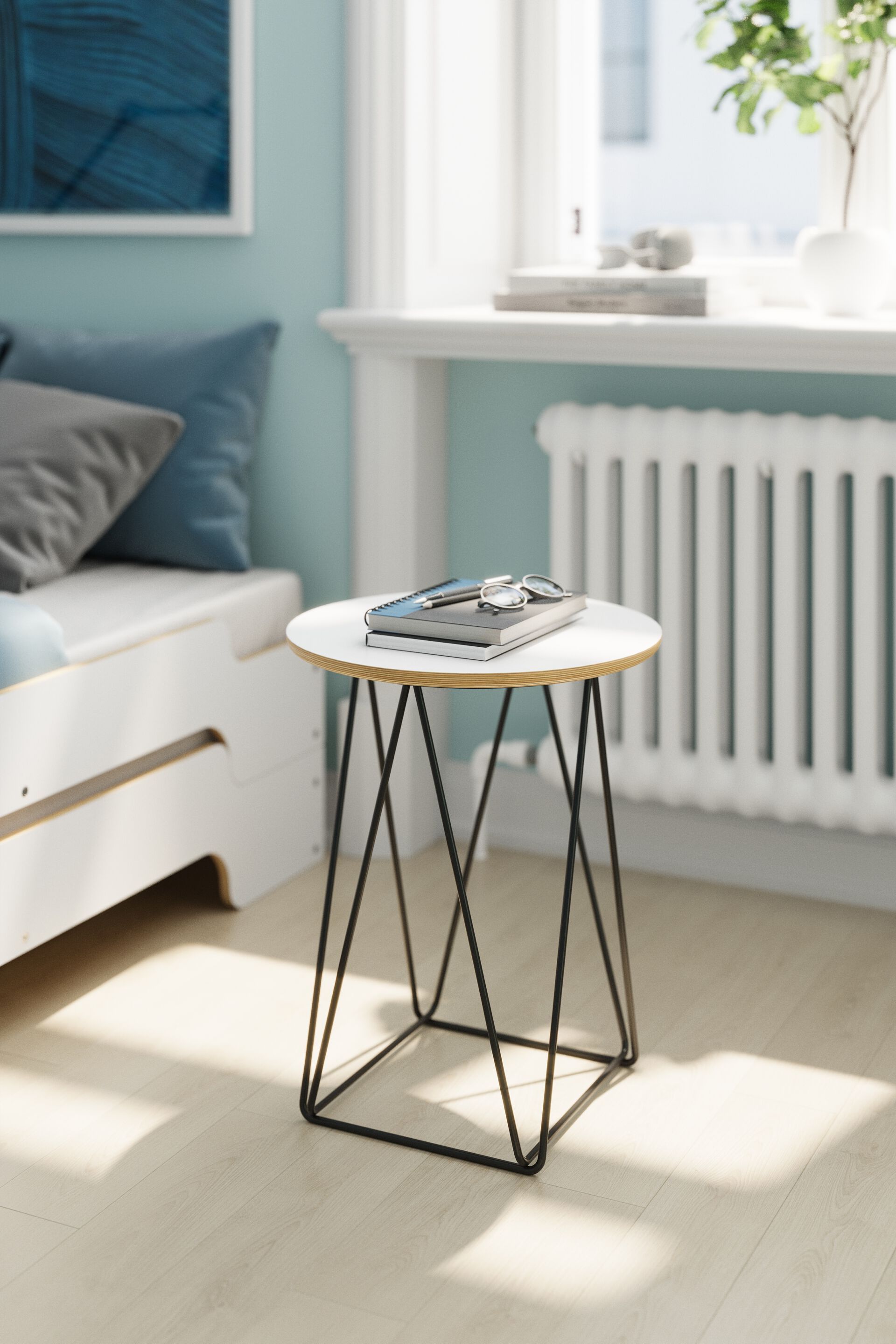 Круглый металлический журнальный столик Müller Small Living LUNA ARCH-00068812 - Вид №3