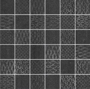 Про Дабл черный мозаичный 30х30