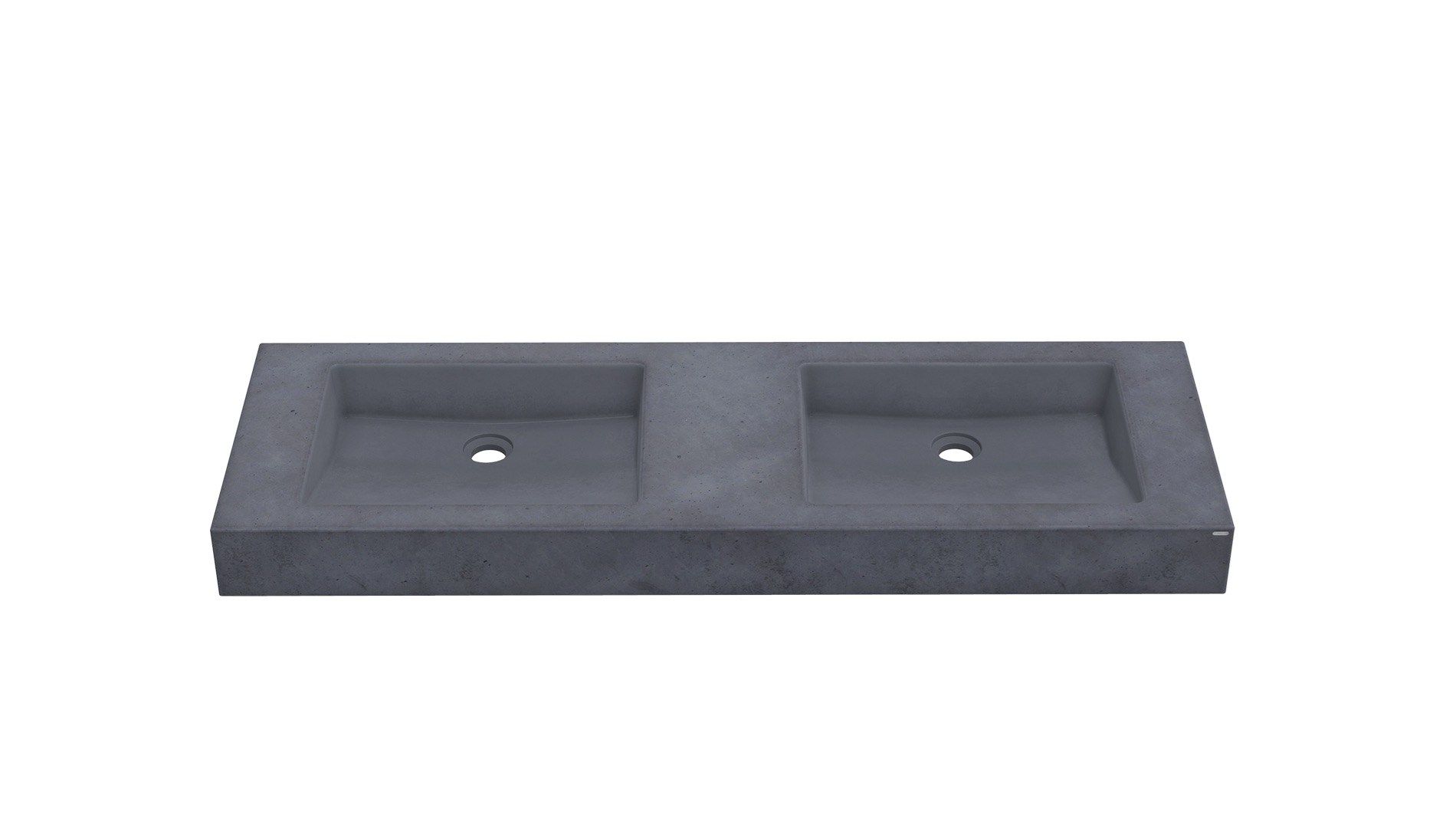 Двойной бетонный подвесной умывальник Gravelli SLANT 07 DOUBLE ARCH-00035507 - Вид №8