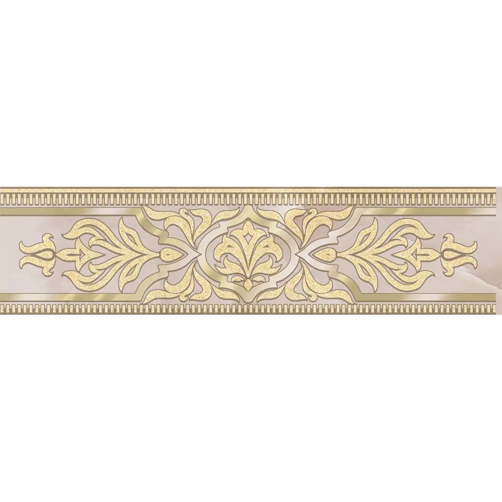 Бордюр настенный Azori Onice Rio Pesco 8x31.5 см глянцевый цвет бежевый 84735825 STLM-2072587 Kerlife