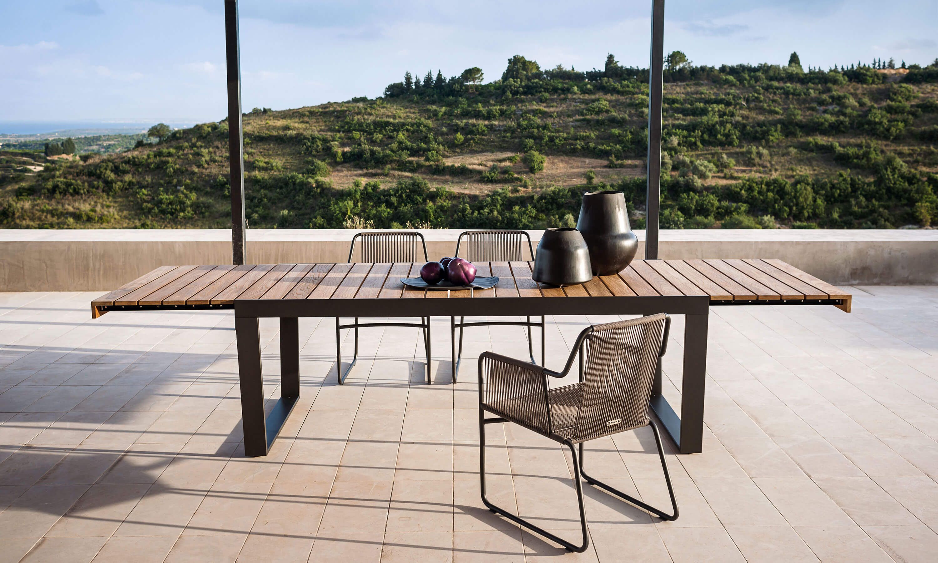 Выдвижной прямоугольный садовый стол RODA ARCH-00032958 - Вид №1