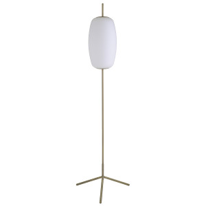 3577_01184011 Лампа напольная silk, 150 см, белое опаловое стекло/античная латунь Frandsen