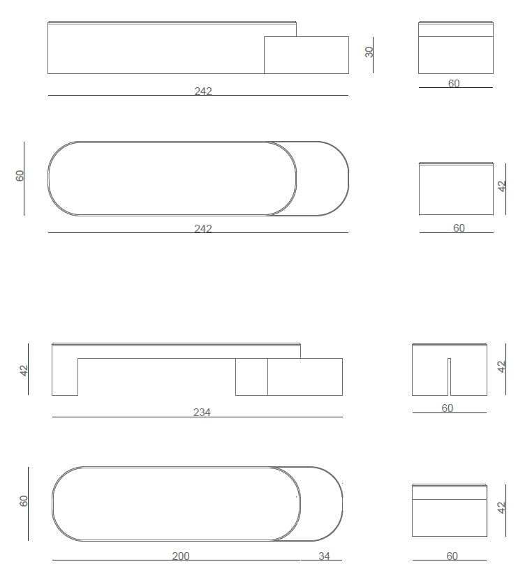 Стальная и деревянная скамейка со встроенной плантатором без спинки Viscio Urban Design ROUND I-II ARCH-00080248 - Вид №2