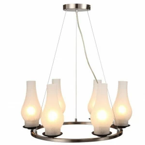 Подвесная люстра Arte Lamp Lombardy A6801SP-6BR белая ARTE LAMP ДИЗАЙНЕРСКИЕ, LOMBARDY 056582 Белый