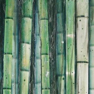 Арт-панель на холсте Alex Turco Organic Bamboo Jangle In Green