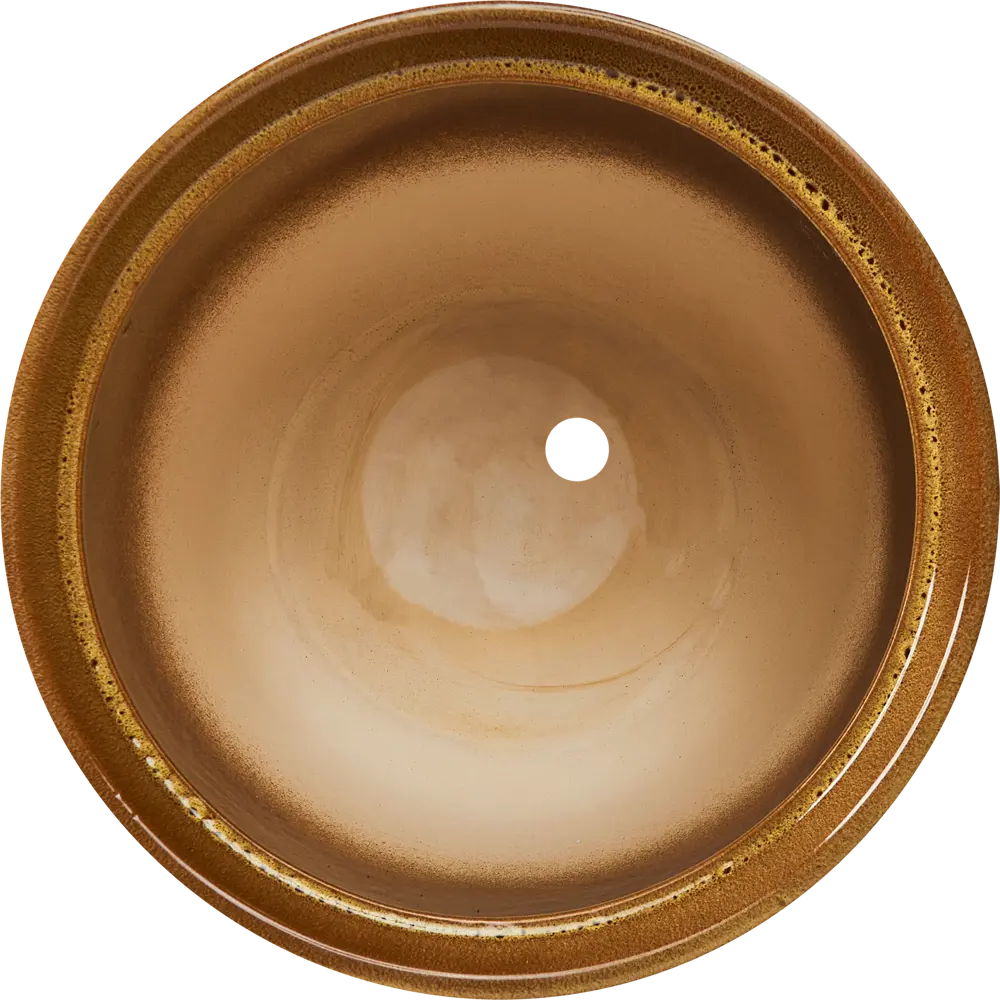 Горшок цветочный Gonchar Лира №1 Люкс ø29 h26 v11.5 л керамика желтый Товар без серии STLM-2163396 - Вид №1