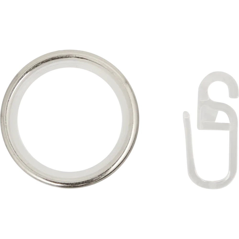 Кольцо с крючком металл цвет хром 2 см 10 шт. 89443113 STLM-2160630 Santreyd 