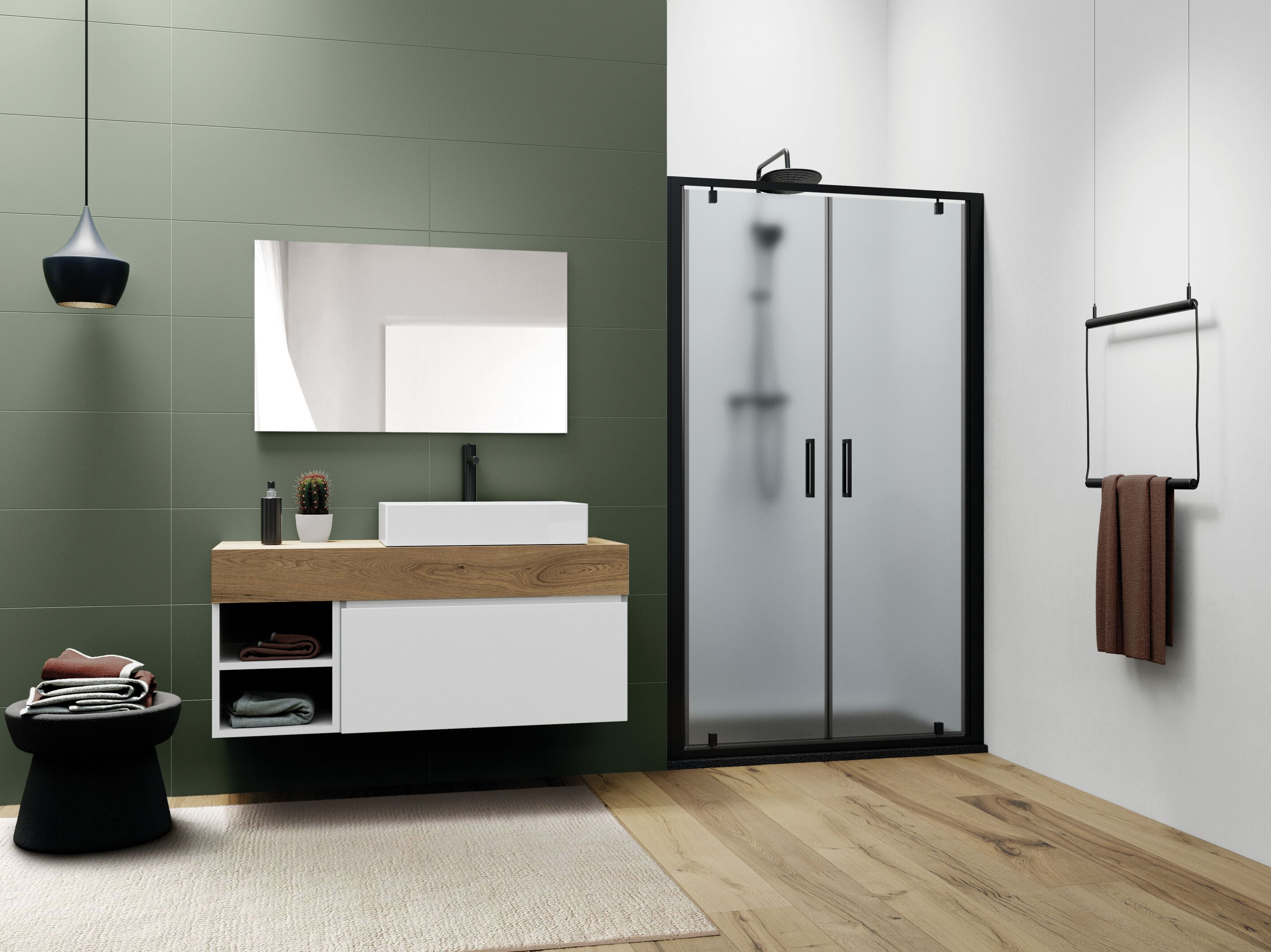 Нишевая душевая кабина с поворотной дверью Kinedo Rainbow 6.0 ARCH-00053946