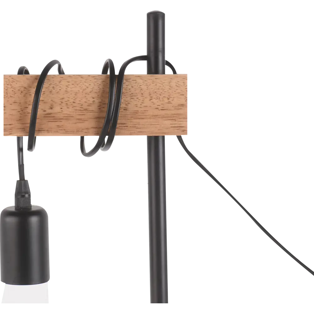 Настольная лампа Eglo «Townshend», 1хE27х60 Вт, цвет чёрный/дерево STLM-2155744 - Вид №1