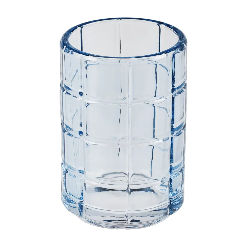 Стакан для зубных щеток Verran Norwa - голубой стеклянный органайзер для ванной 89384112 STLM-1571569