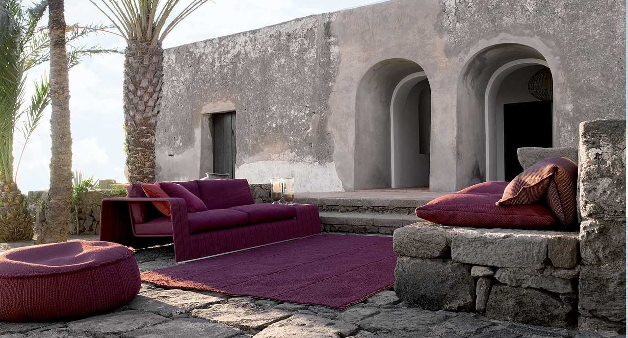 3-местный тканевый садовый диван Paola Lenti рамка ARCH-00098316 - Вид №6