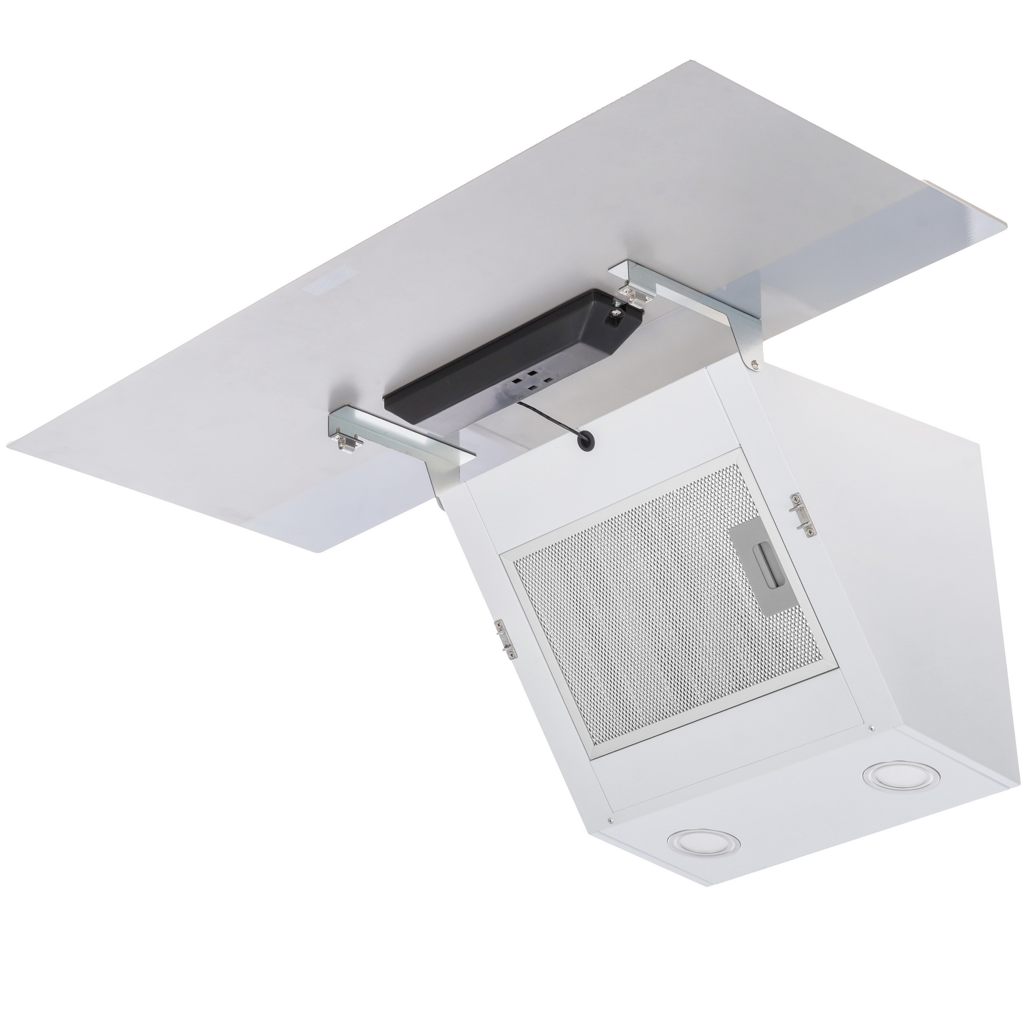 9195719 Вытяжка наклонная KRONA KRISTEN A 900 S белый/серебристый KRONA1 STDN-0117731 - Вид №2