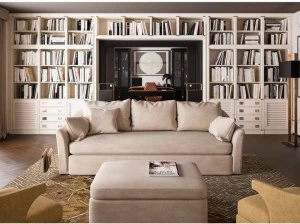 Caroti Читальный зал с диваном и барной стойкой Via montenapoleone