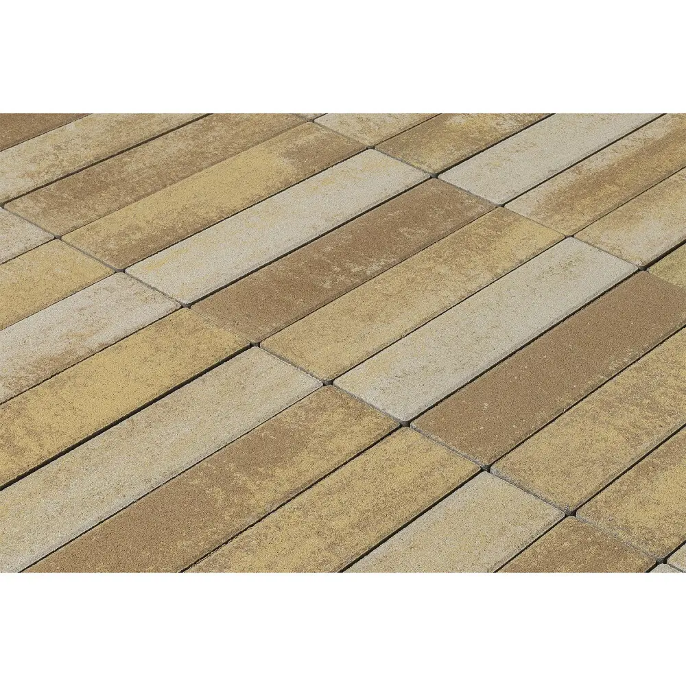 Плитка тротуарная Ригель Саванна 320x80x60 мм коричнево-золотой BRAER STLM-2197901 - Вид №2